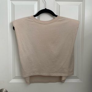 Aritzia Babaton Shoulder-Pad Shirt (Cropped)